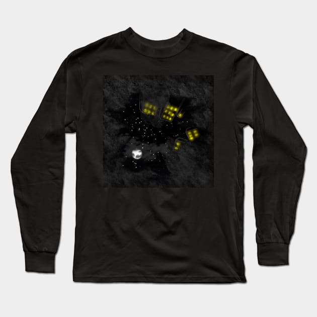 City Sky at Night Long Sleeve T-Shirt by byjasonf